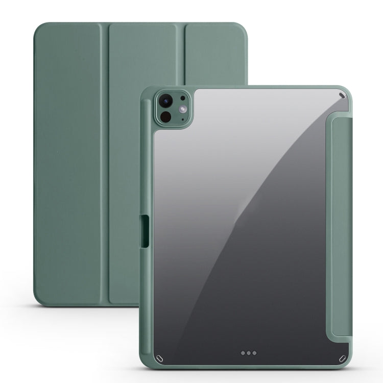 Acrylic 3-folding Smart Leather Tablet Case, For iPad Air 11 2024 / 2025, For iPad Pro 13 2024���...
