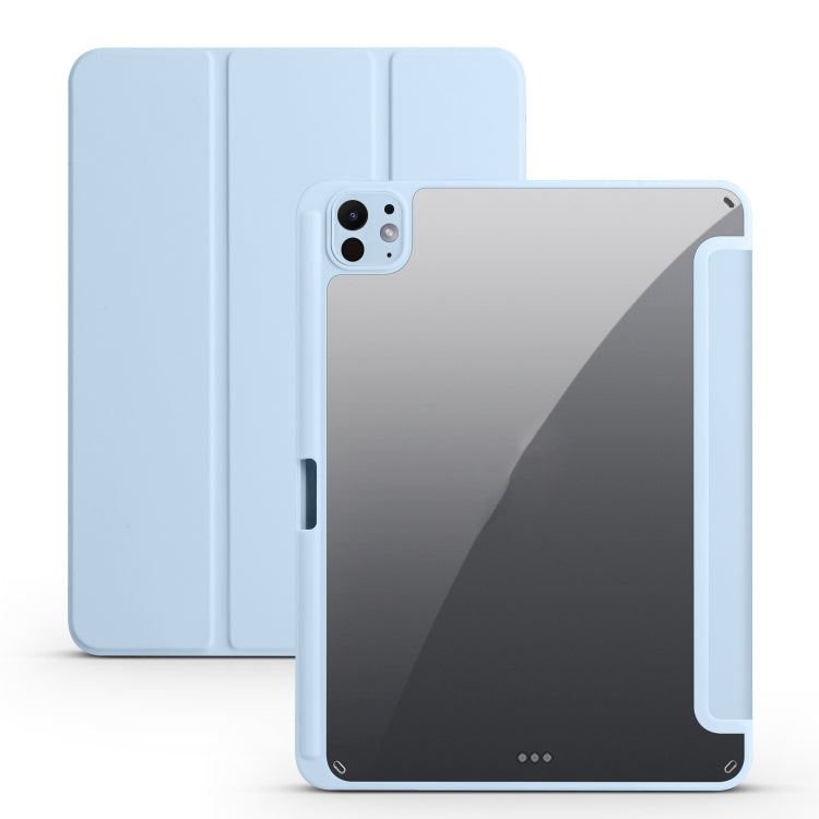 Acrylic 3-folding Smart Leather Tablet Case, For iPad Air 11 2024 / 2025, For iPad Pro 13 2024���...