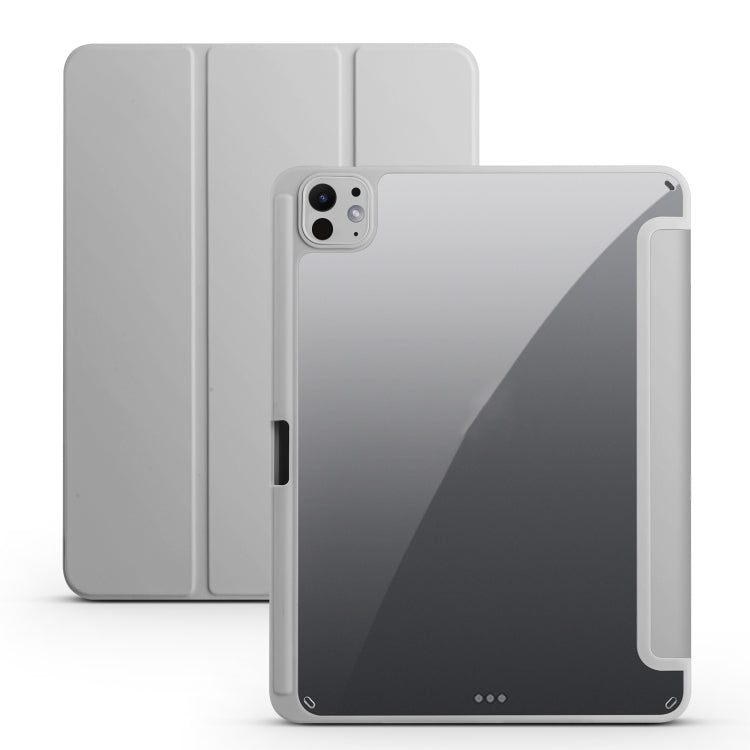 Acrylic 3-folding Smart Leather Tablet Case, For iPad Air 11 2024 / 2025, For iPad Pro 13 2024���...