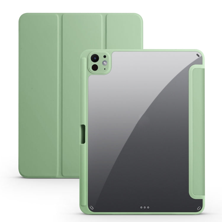Acrylic 3-folding Smart Leather Tablet Case, For iPad Air 11 2024 / 2025, For iPad Pro 13 2024���...