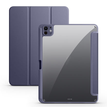 Acrylic 3-folding Smart Leather Tablet Case, For iPad Air 11 2024 / 2025, For iPad Pro 13 2024���...