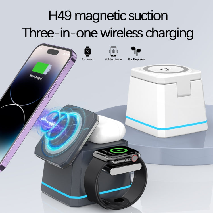 H49 3 in 1 Multi-function Magnetic Wireless Charger, H49