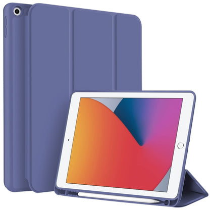 3-fold TPU Smart Leather Tablet Case with Pen Slot, For iPad 2025 / 2022�������������������������...