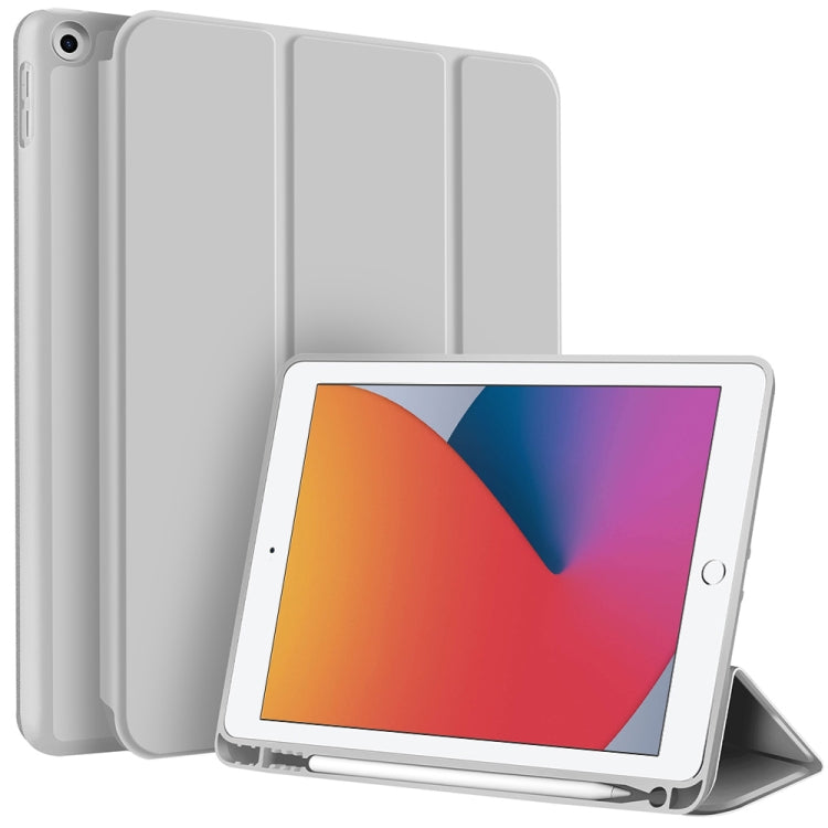 3-fold TPU Smart Leather Tablet Case with Pen Slot, For iPad 2025 / 2022�������������������������...