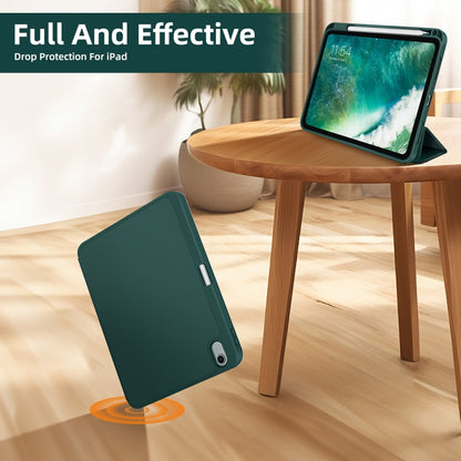 3-fold TPU Smart Leather Tablet Case with Pen Slot, For iPad 2025 / 2022�������������������������...