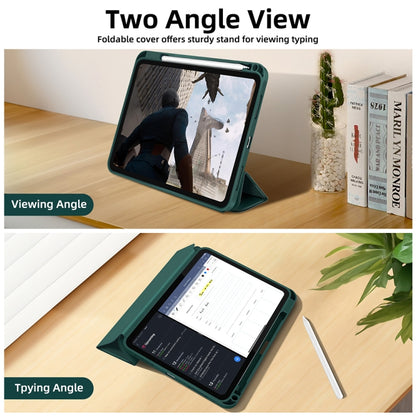 3-fold TPU Smart Leather Tablet Case with Pen Slot, For iPad 2025 / 2022�������������������������...