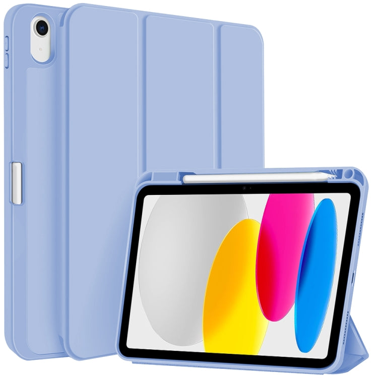 3-fold TPU Smart Leather Tablet Case with Pen Slot, For iPad 2025 / 2022�������������������������...