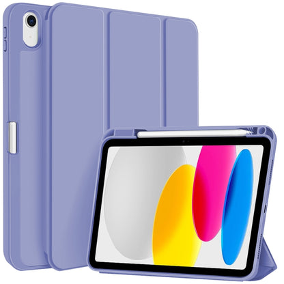 3-fold TPU Smart Leather Tablet Case with Pen Slot, For iPad 2025 / 2022�������������������������...
