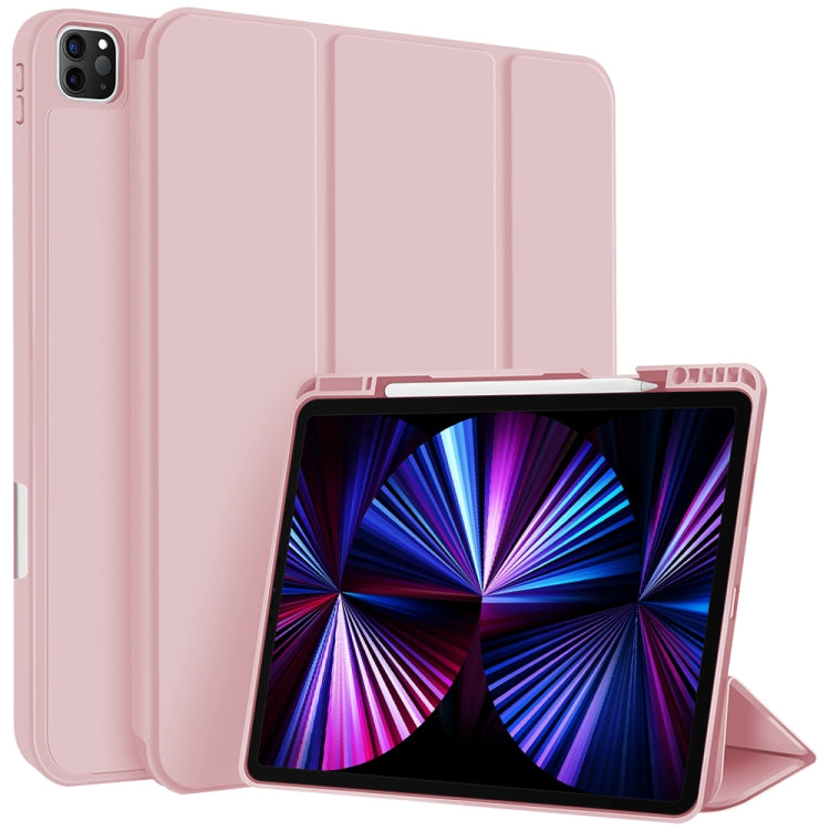 3-fold TPU Smart Leather Tablet Case with Pen Slot, For iPad 2025 / 2022�������������������������...