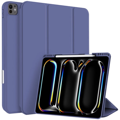 3-fold TPU Smart Leather Tablet Case with Pen Slot