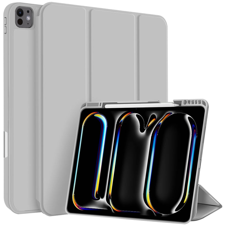 3-fold TPU Smart Leather Tablet Case with Pen Slot, For iPad 2025 / 2022�������������������������...