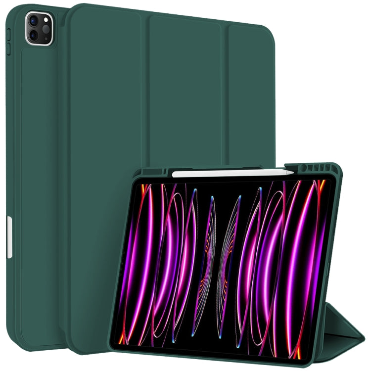 3-fold TPU Smart Leather Tablet Case with Pen Slot, For iPad 2025 / 2022�������������������������...