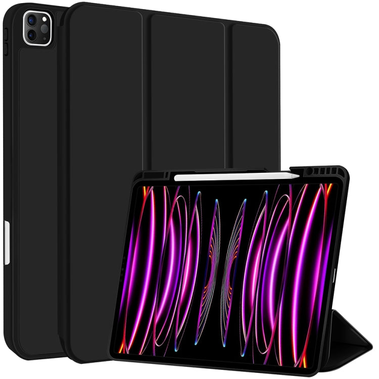 3-fold TPU Smart Leather Tablet Case with Pen Slot, For iPad 2025 / 2022�������������������������...
