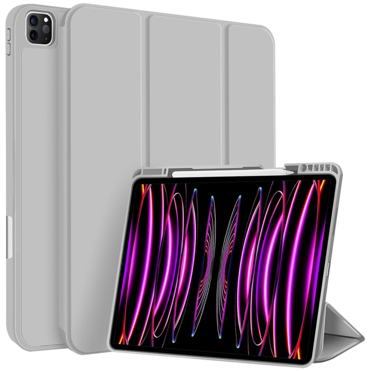 3-fold TPU Smart Leather Tablet Case with Pen Slot, For iPad 2025 / 2022�������������������������...