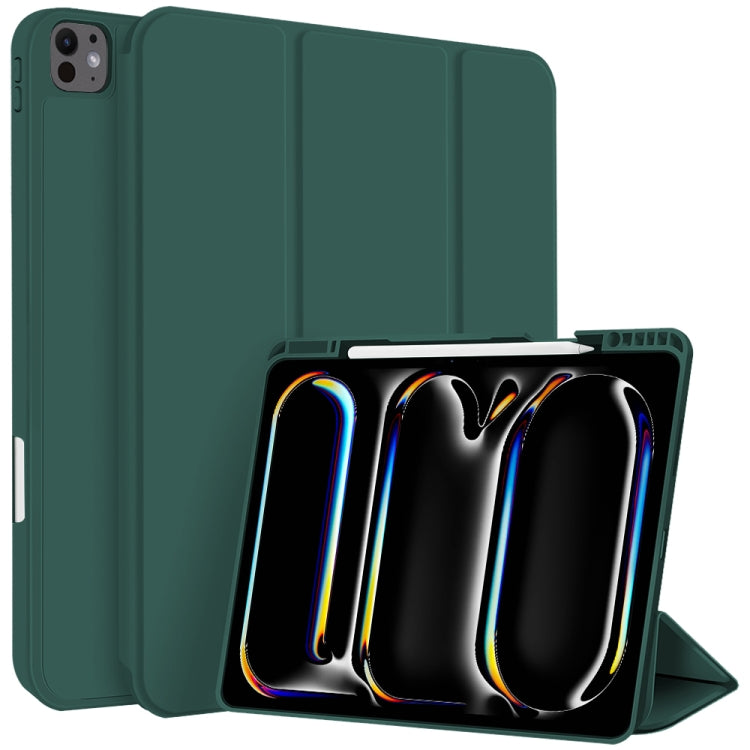 3-fold TPU Smart Leather Tablet Case with Pen Slot, For iPad 2025 / 2022�������������������������...