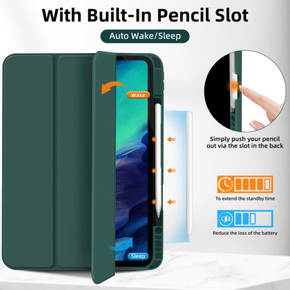 3-fold TPU Smart Leather Tablet Case with Pen Slot