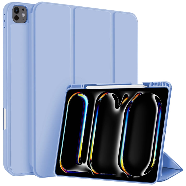 3-fold TPU Smart Leather Tablet Case with Pen Slot, For iPad 2025 / 2022�������������������������...