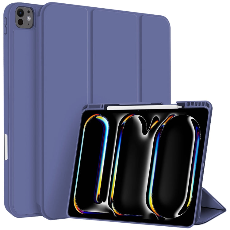 3-fold TPU Smart Leather Tablet Case with Pen Slot