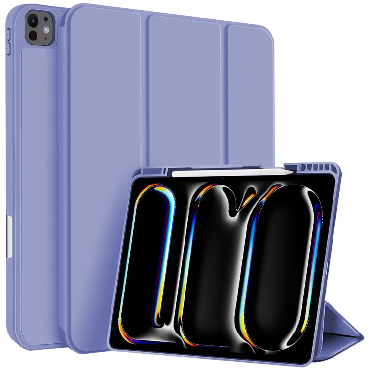 3-fold TPU Smart Leather Tablet Case with Pen Slot