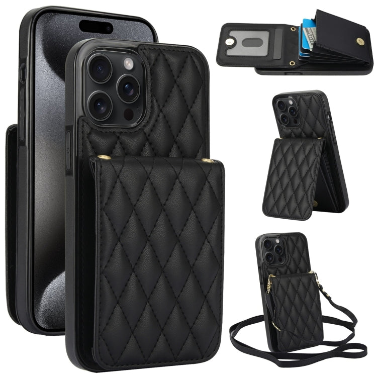 YM015 Crossbody Rhombic Card Bag RFID Phone Case
