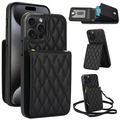 YM015 Crossbody Rhombic Card Bag RFID Phone Case