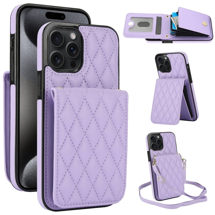 YM015 Crossbody Rhombic Card Bag RFID Phone Case