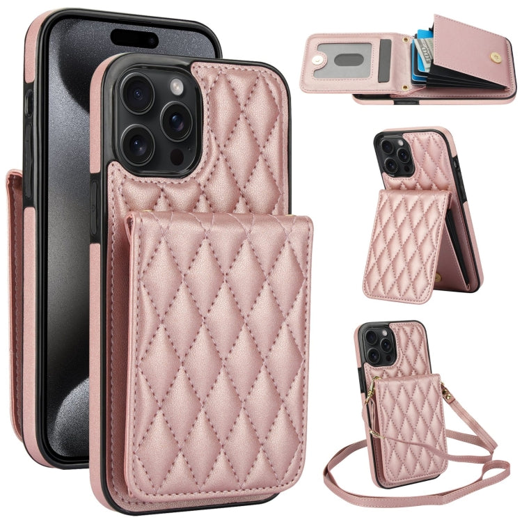 YM015 Crossbody Rhombic Card Bag RFID Phone Case