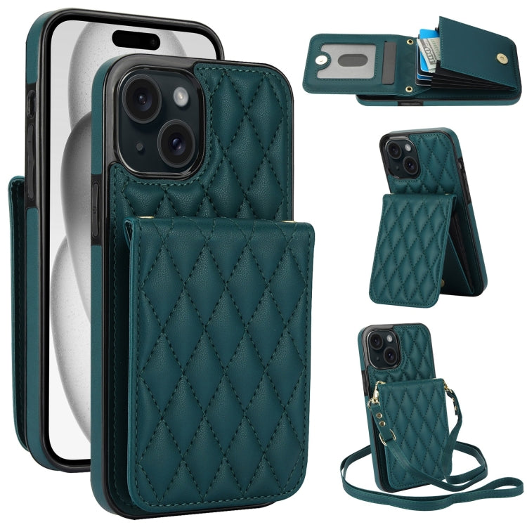 YM015 Crossbody Rhombic Card Bag RFID Phone Case