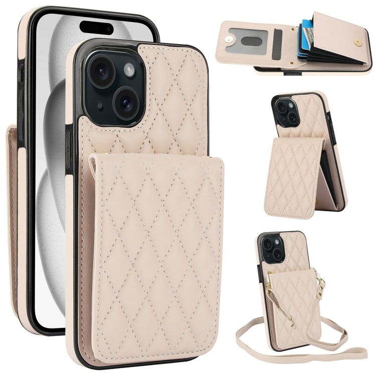YM015 Crossbody Rhombic Card Bag RFID Phone Case