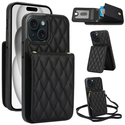 YM015 Crossbody Rhombic Card Bag RFID Phone Case