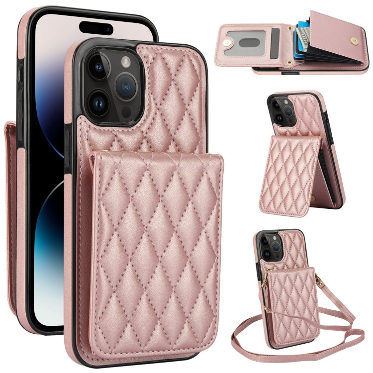 YM015 Crossbody Rhombic Card Bag RFID Phone Case