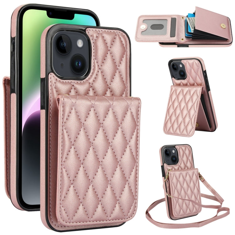 YM015 Crossbody Rhombic Card Bag RFID Phone Case