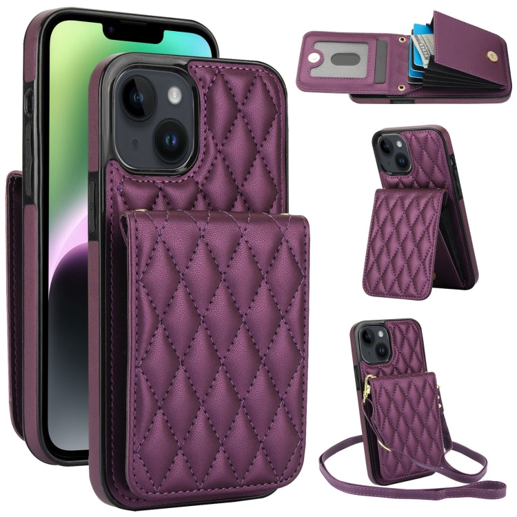 YM015 Crossbody Rhombic Card Bag RFID Phone Case