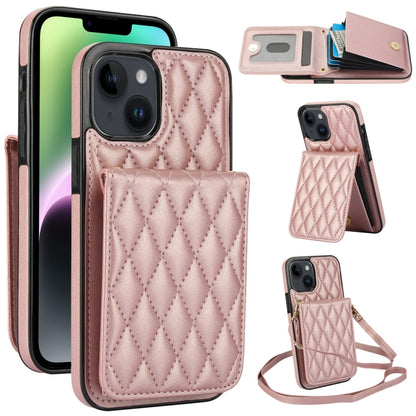 YM015 Crossbody Rhombic Card Bag RFID Phone Case
