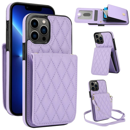 YM015 Crossbody Rhombic Card Bag RFID Phone Case