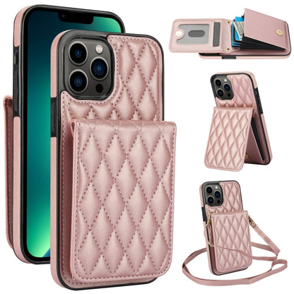 YM015 Crossbody Rhombic Card Bag RFID Phone Case