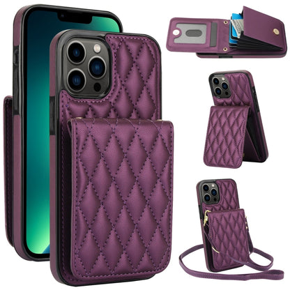 YM015 Crossbody Rhombic Card Bag RFID Phone Case