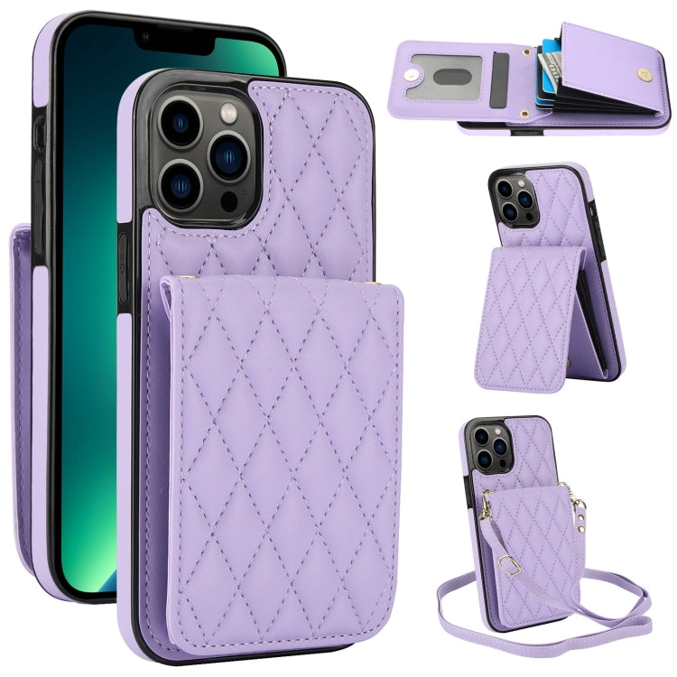 YM015 Crossbody Rhombic Card Bag RFID Phone Case