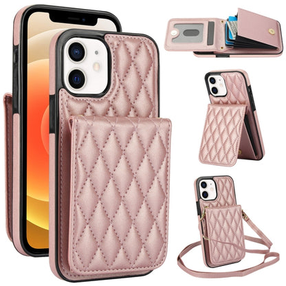 YM015 Crossbody Rhombic Card Bag RFID Phone Case