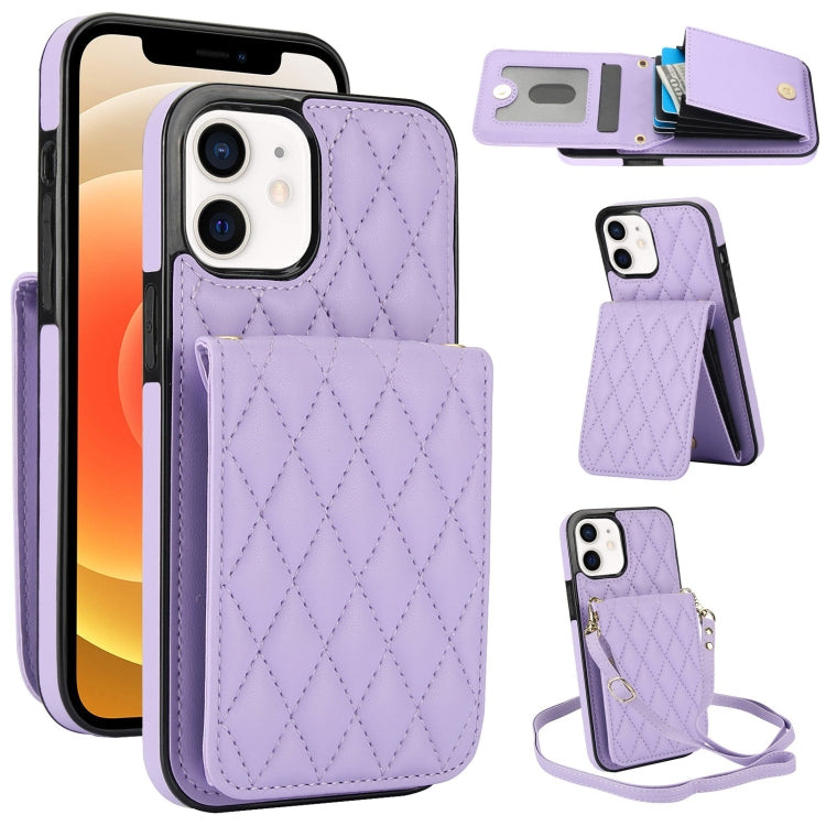 YM015 Crossbody Rhombic Card Bag RFID Phone Case