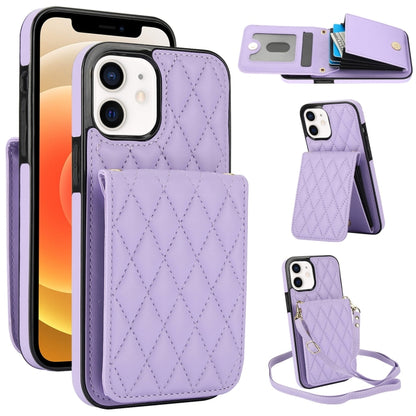 YM015 Crossbody Rhombic Card Bag RFID Phone Case