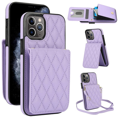 YM015 Crossbody Rhombic Card Bag RFID Phone Case