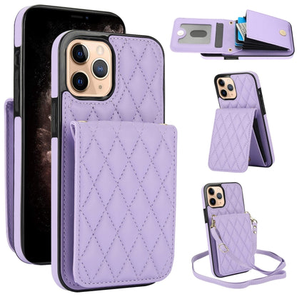 YM015 Crossbody Rhombic Card Bag RFID Phone Case