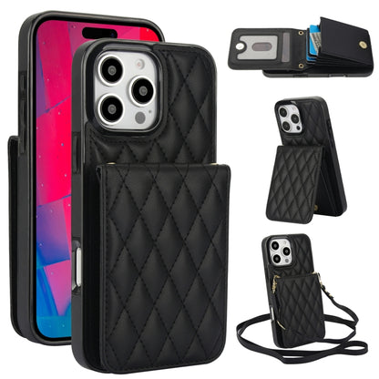 YM015 Crossbody Rhombic Card Bag RFID Phone Case