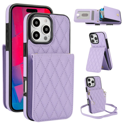 YM015 Crossbody Rhombic Card Bag RFID Phone Case