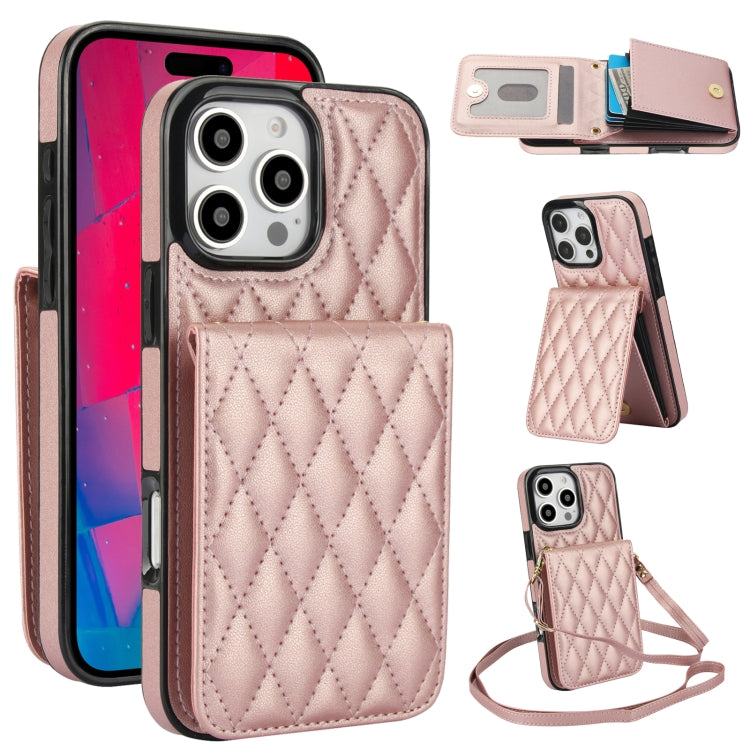 YM015 Crossbody Rhombic Card Bag RFID Phone Case