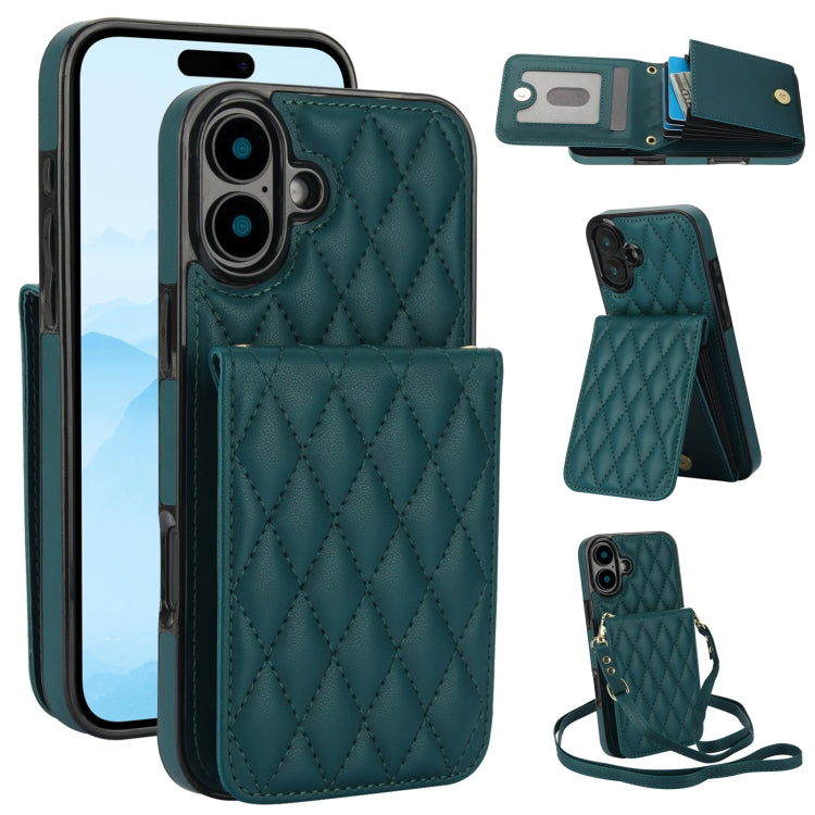 YM015 Crossbody Rhombic Card Bag RFID Phone Case
