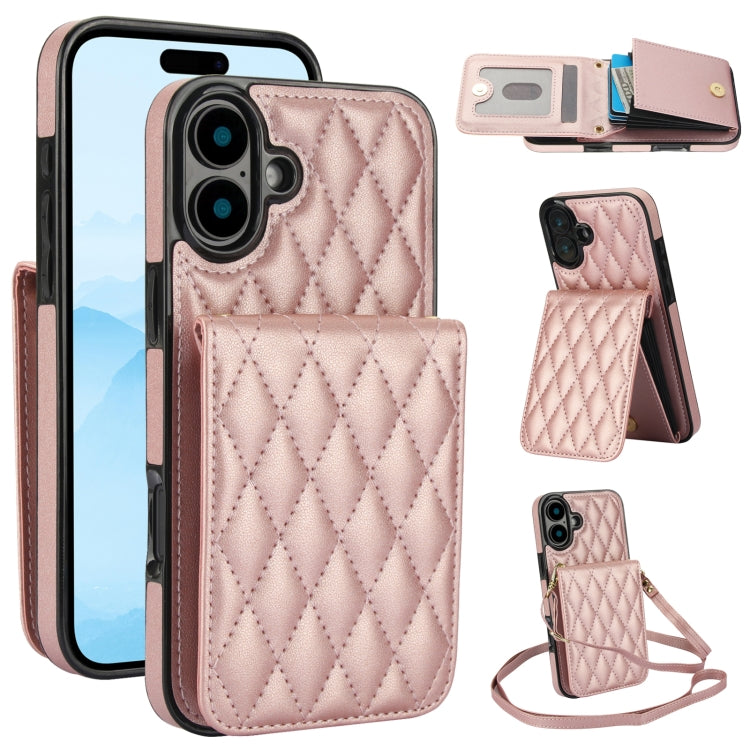 YM015 Crossbody Rhombic Card Bag RFID Phone Case