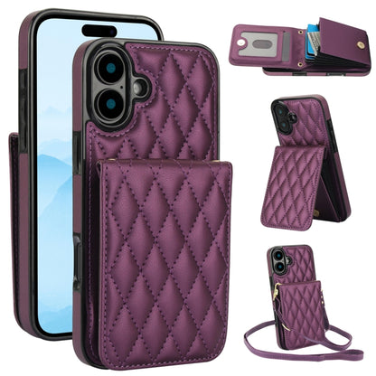 YM015 Crossbody Rhombic Card Bag RFID Phone Case