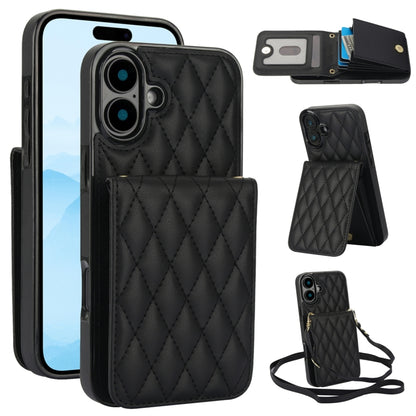 YM015 Crossbody Rhombic Card Bag RFID Phone Case